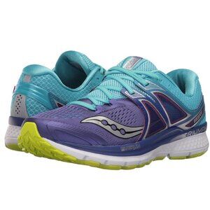 Saucony Triumph Iso 3 Women/Adult shoe size 6 sneaker Purple/Blue/Citron NEW!